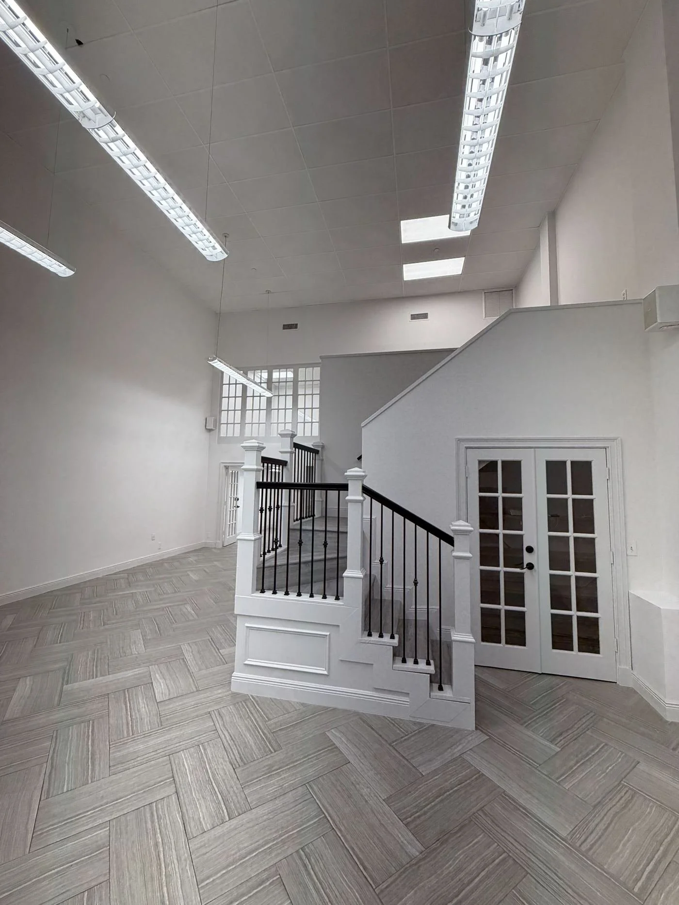 Tenant improvement space with staircase