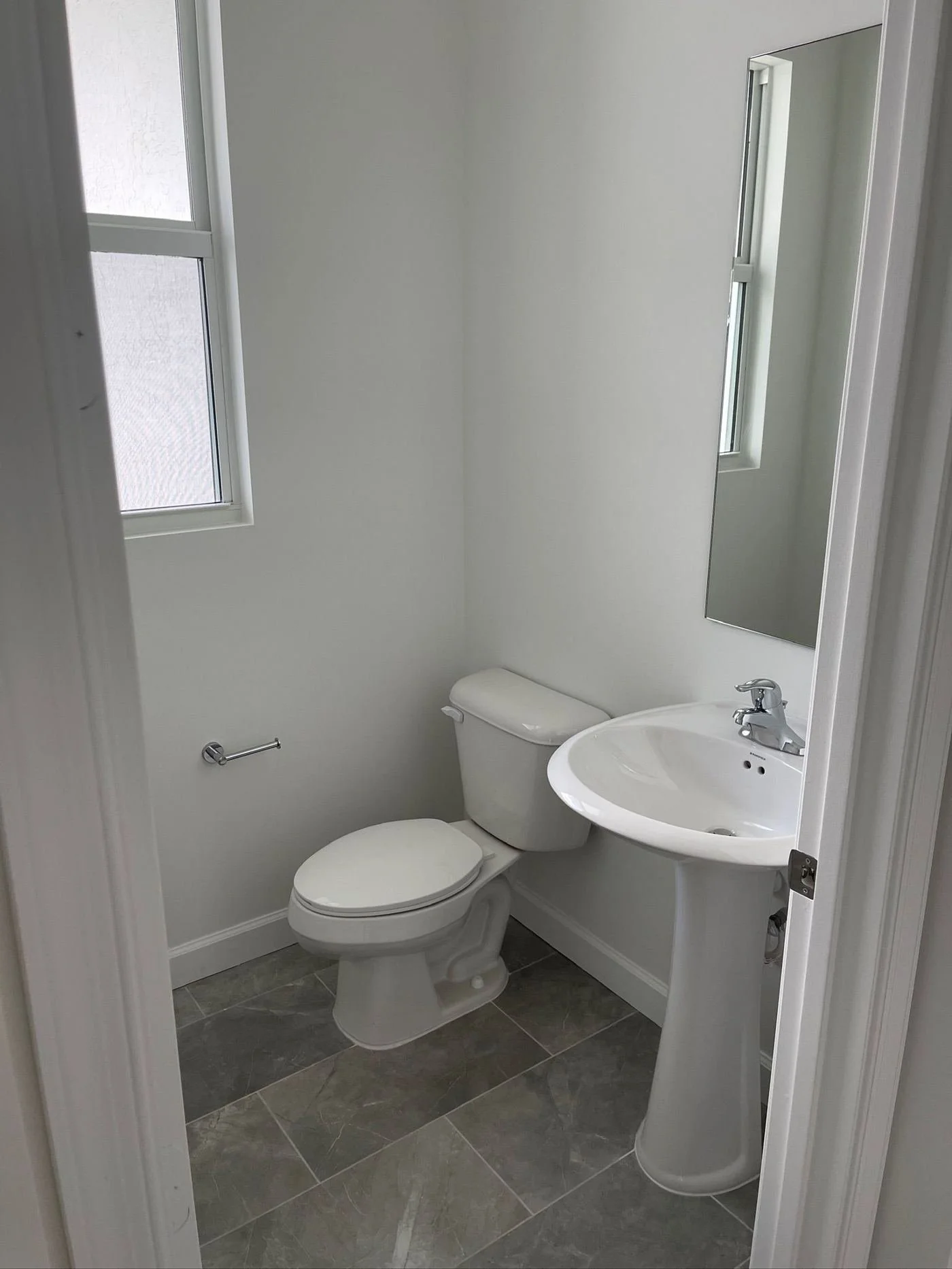 Half bathroom before remodel
