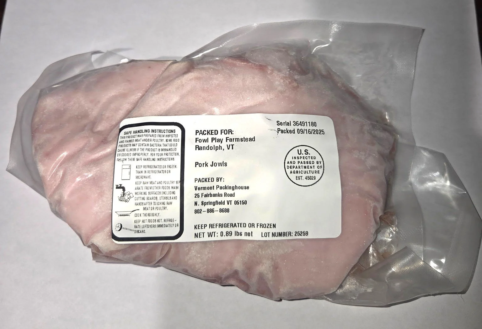 Pork - Jowl