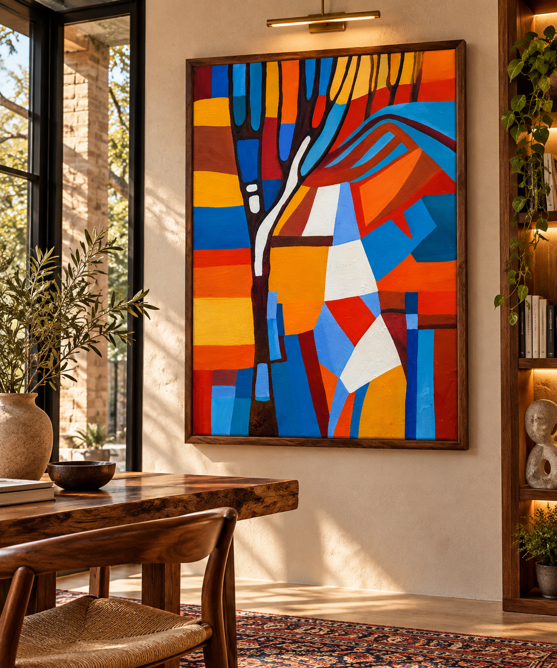 Warm Modern Nook with Abstract Art.png