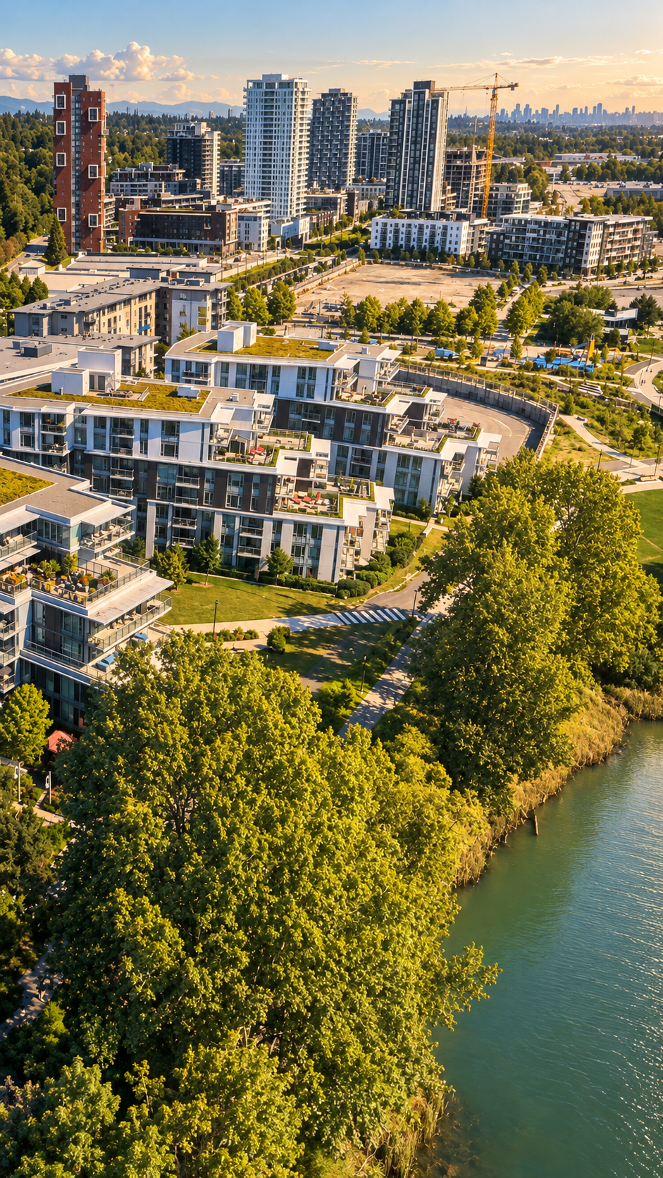 Golden-hour residences by the park.png