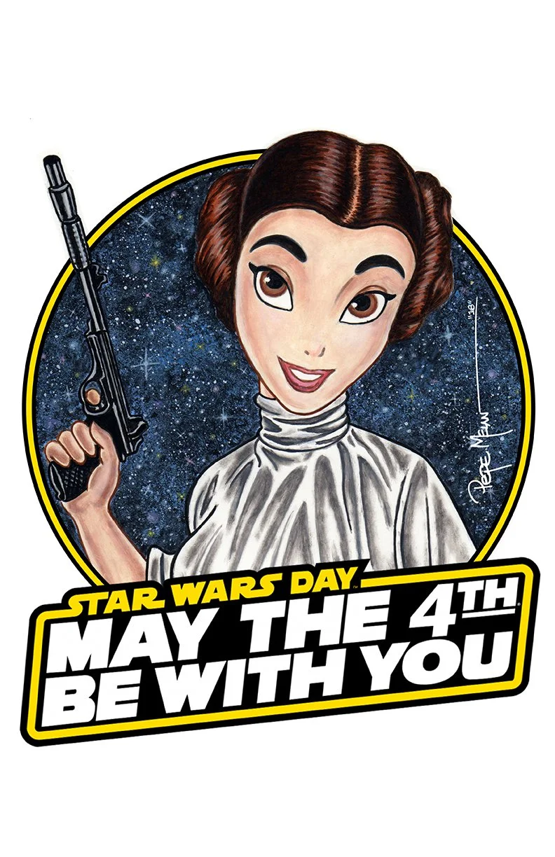 2018 MAY THE 4TH PRINCESS LEIA DISNEY STYLE 11x17 Print01A.jpg