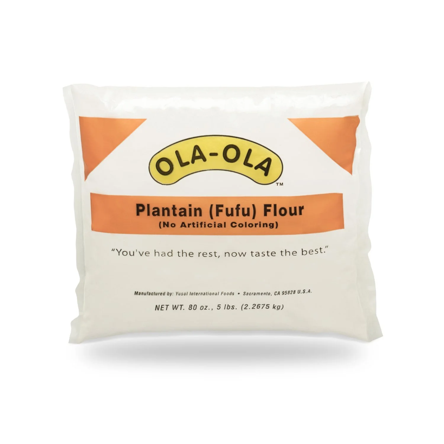 Ola-Ola® Plantain (Fufu) Flour (No Artificial Coloring)