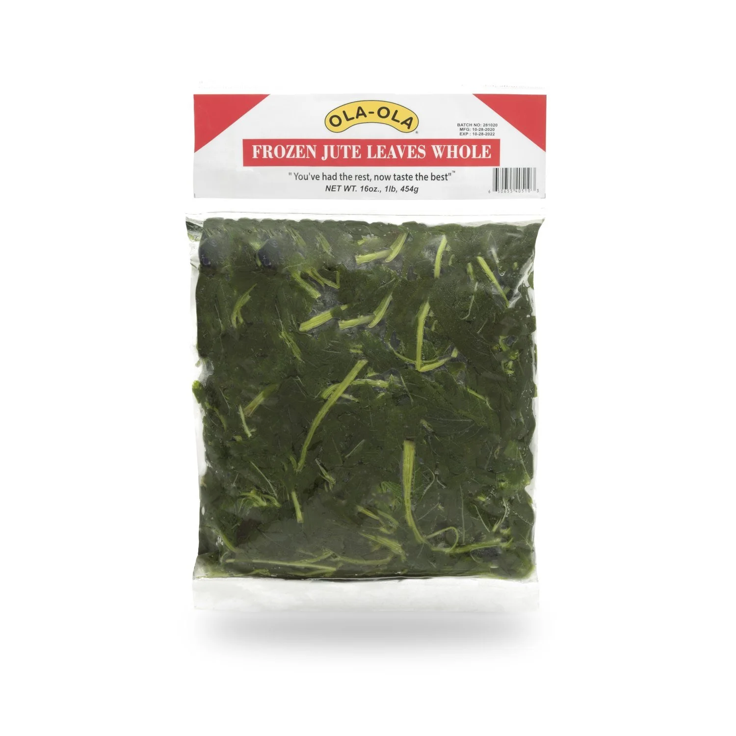 Ola-Ola® Frozen Jute Leaves (Whole)