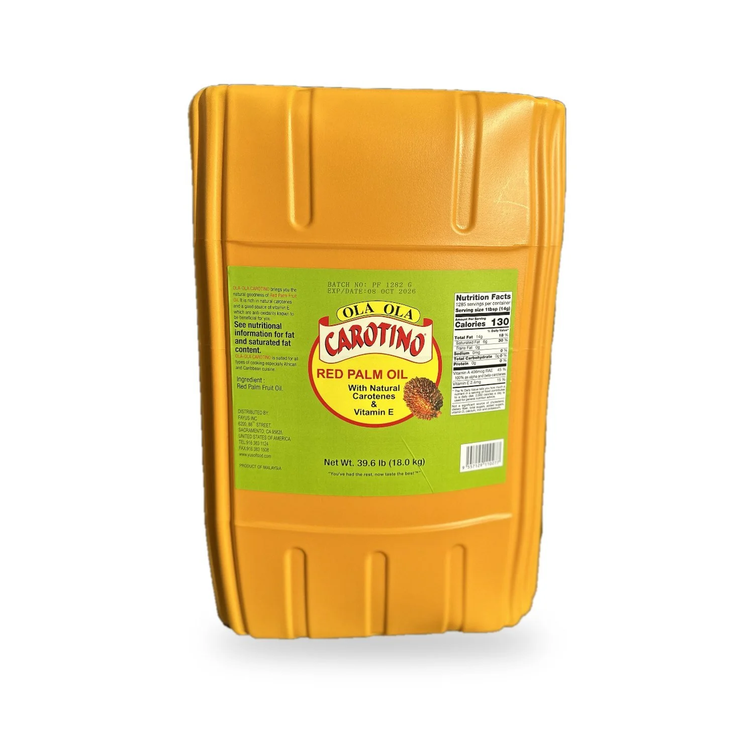 Ola-Ola® Carotino Red Palm Oil — 18kg Jerry Can