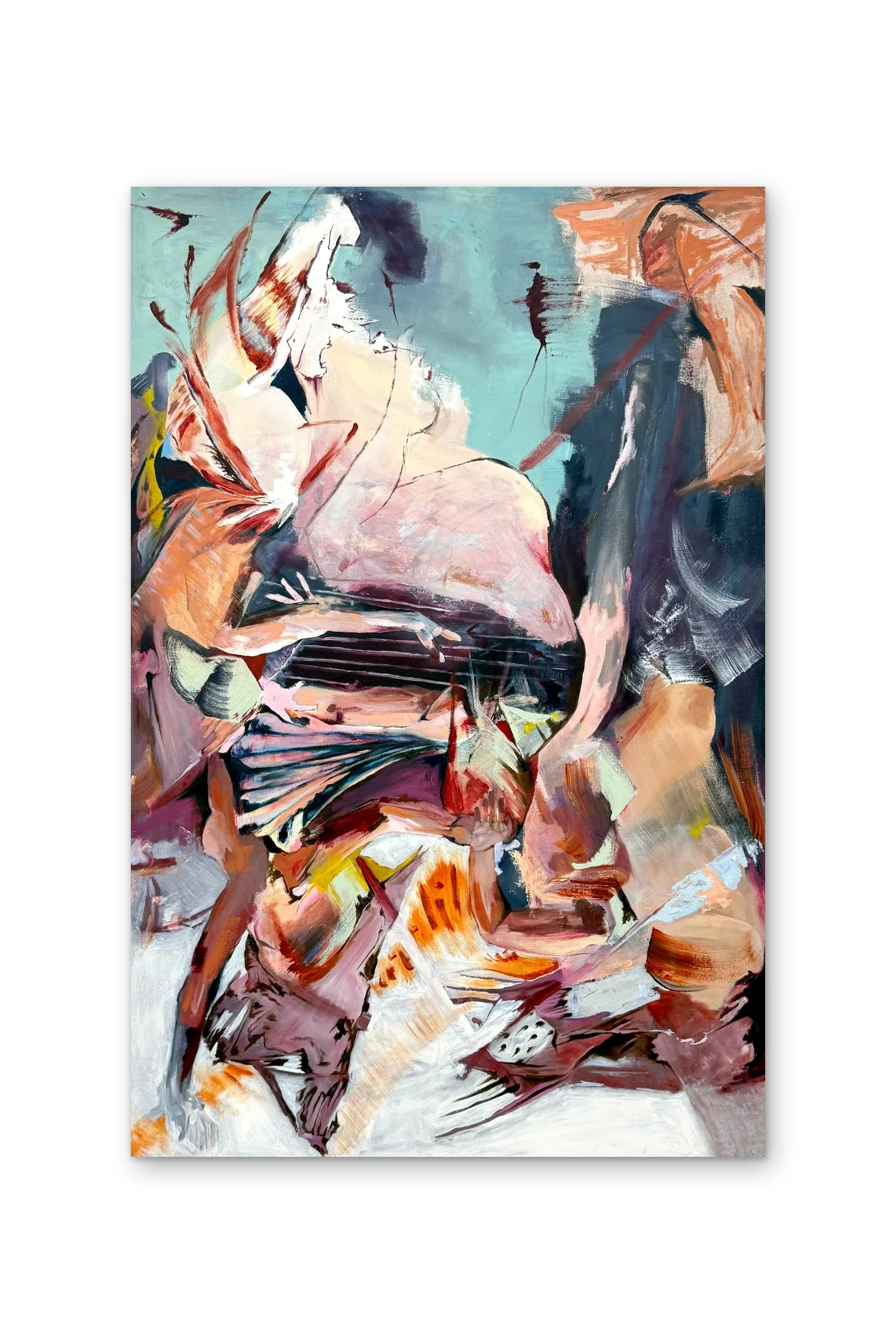 "Wilt To Lilacs", 67x44”, oil on canvas. 2026.