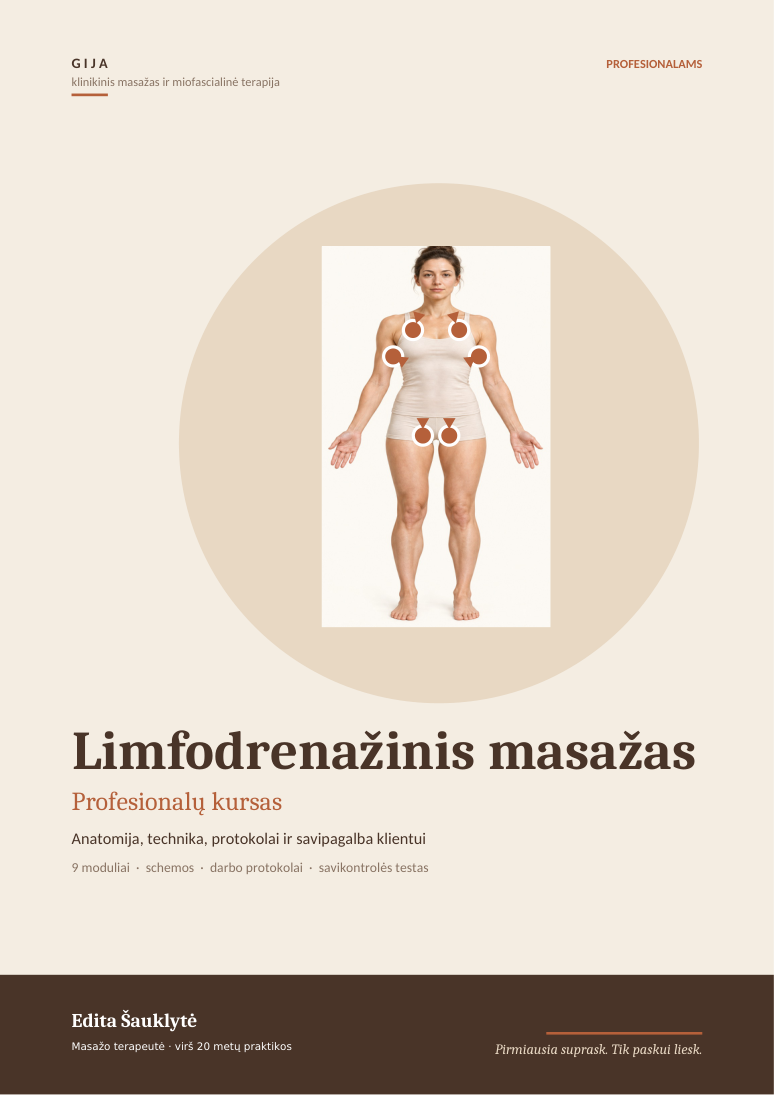 Limfodrenažinis masažas — Profesionalų kursas — Lietuviškas PDF