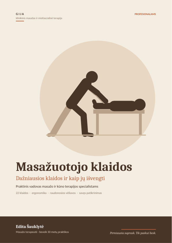 Masažuotojo klaidos — Lietuviškas PDF