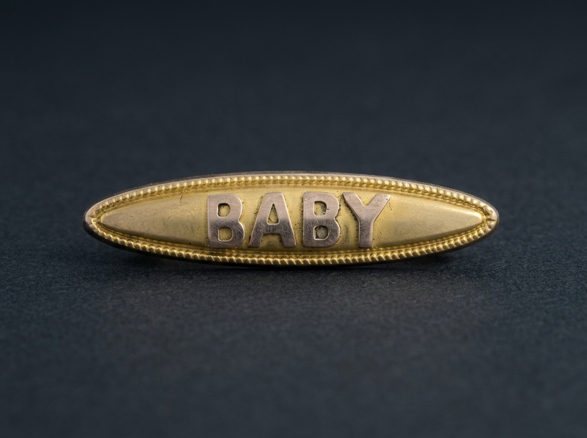 'BABY' Bar Brooch
