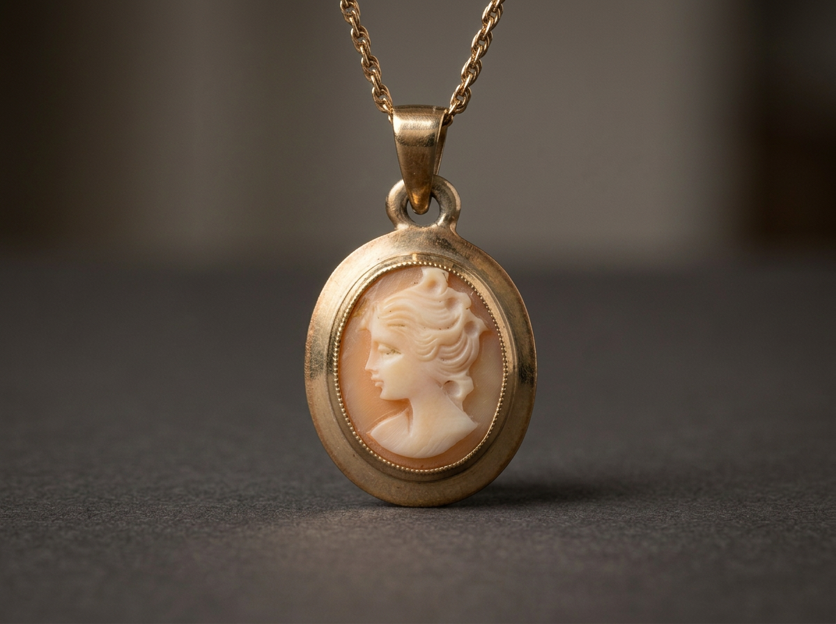 Shell Cameo Necklace