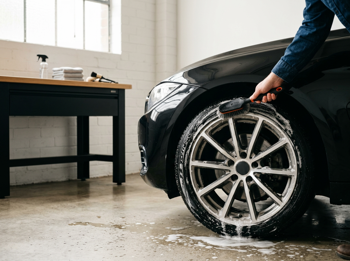 Rim and Tire cleaning + Shine