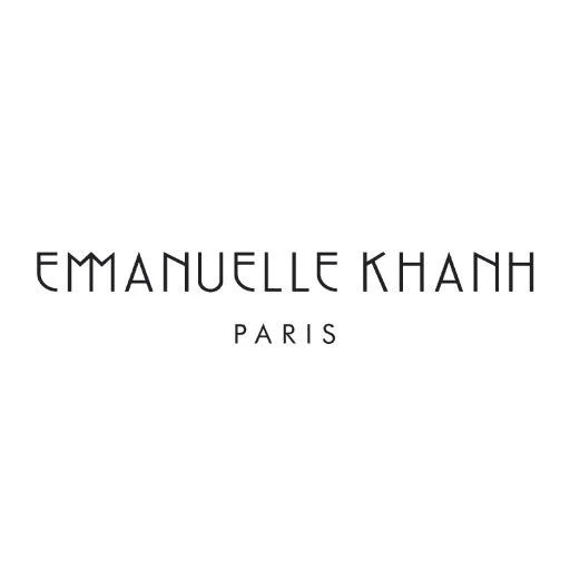 Emmanuelle Khanh Paris logo in black on a white background