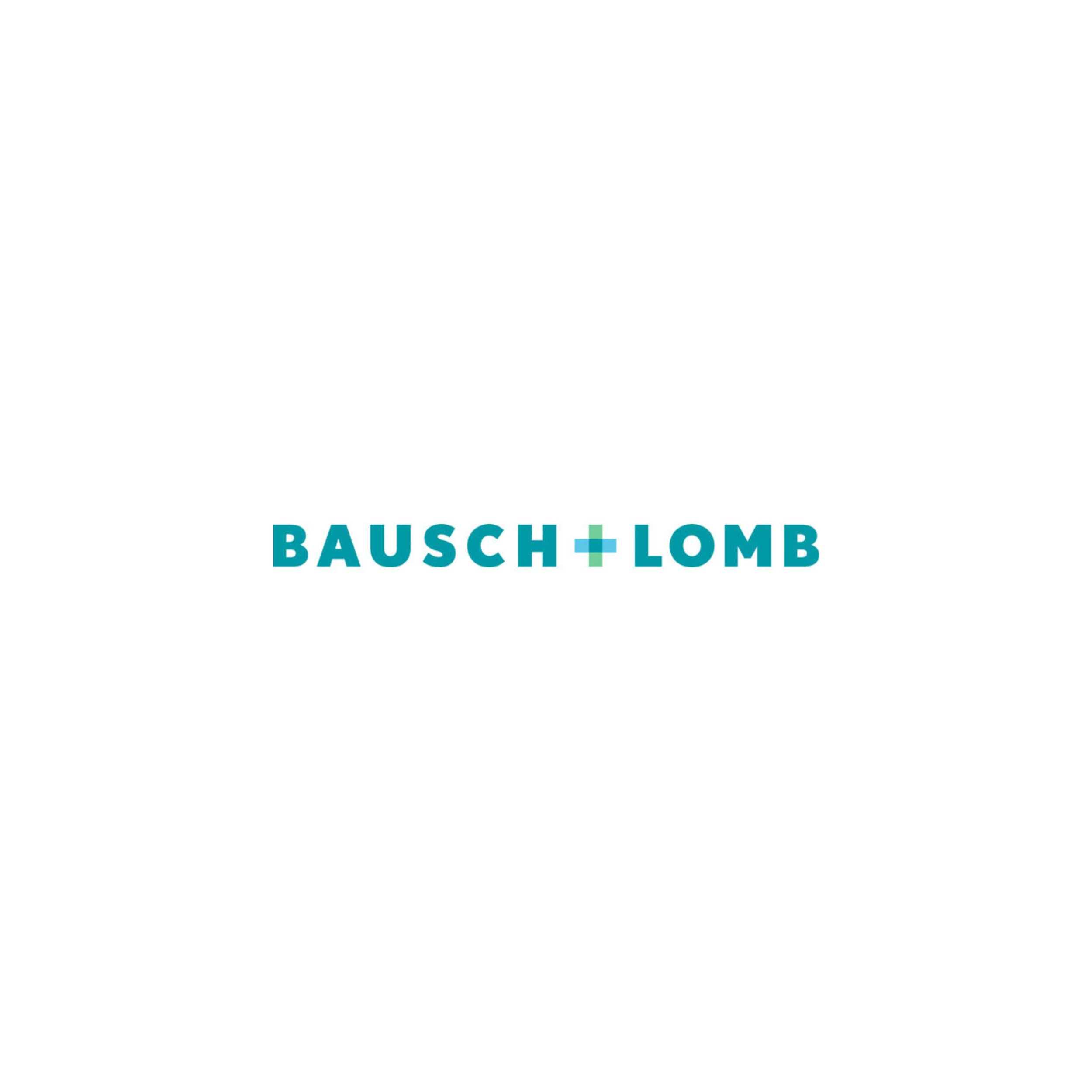 Bausch + Lomb logo in teal and green on a white background