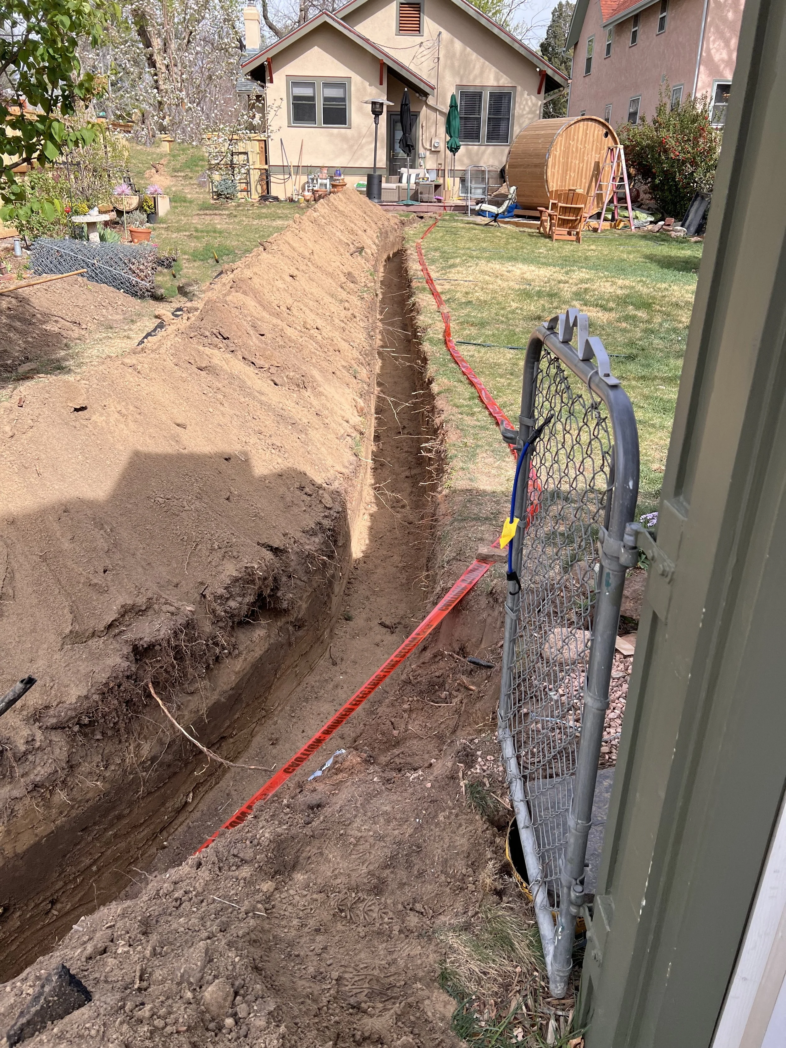 Broadmoor excavation trench digging colorado springs american demo and dirt, LLC
