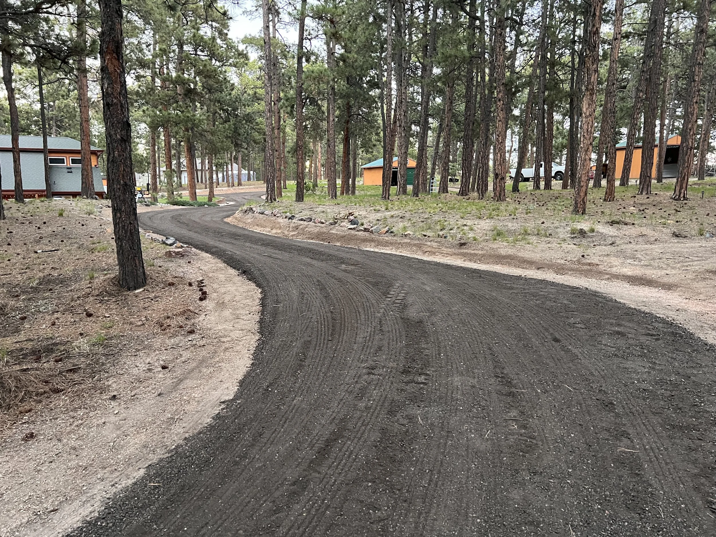 crushed asphalt driveway black forest colorado american demo and dirt, LLC