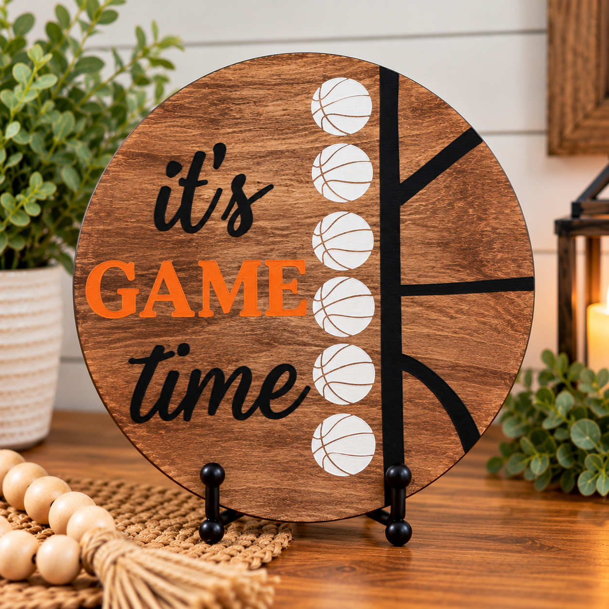 Rustic Basketball Game Time Sign.png