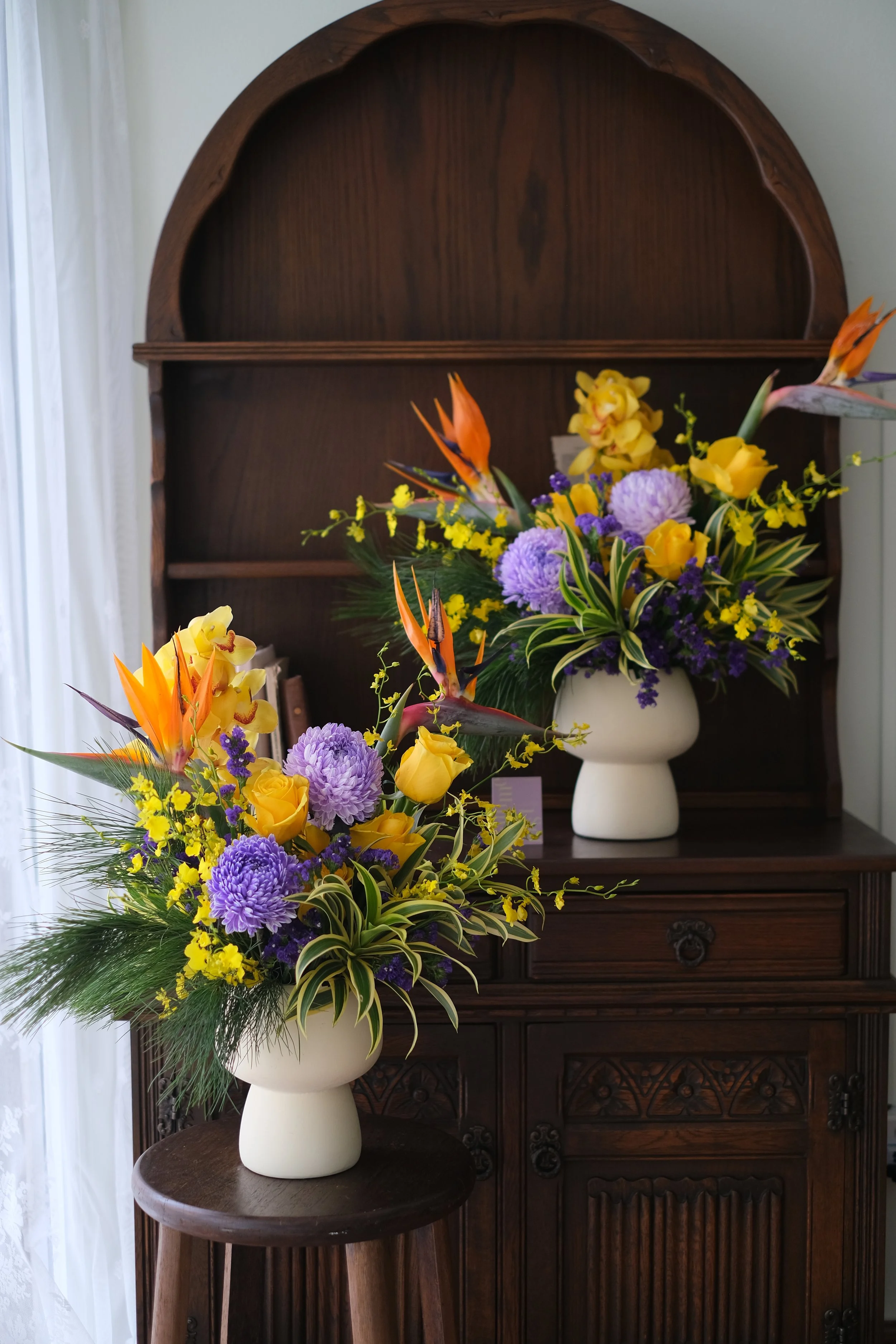 Purple with Yellow