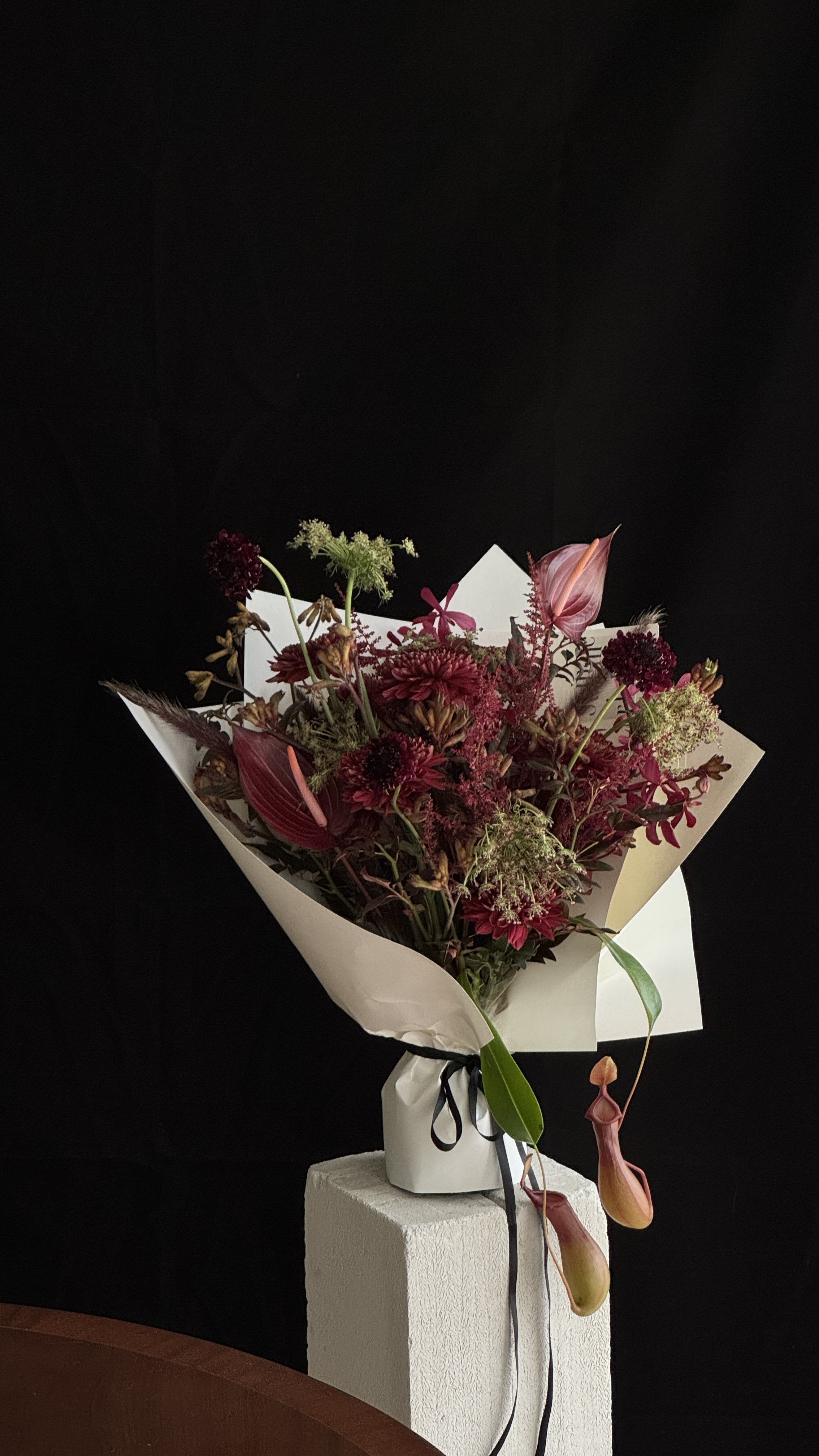 Modern Contemporary Burgundy Red