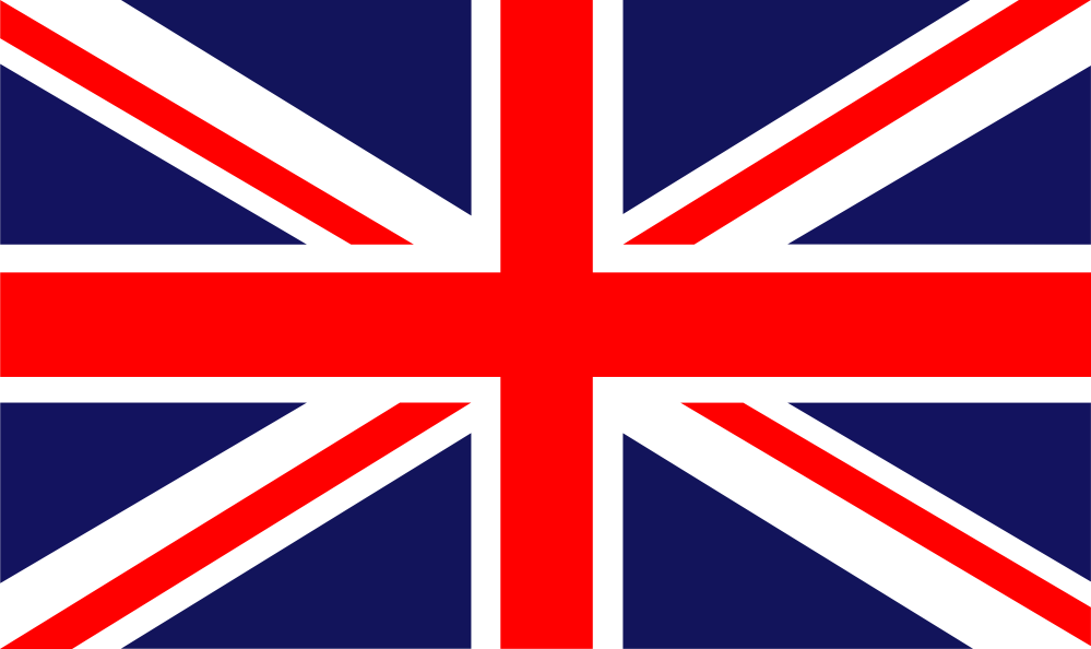 British flag with red, white, and blue colors, featuring a union jack design.