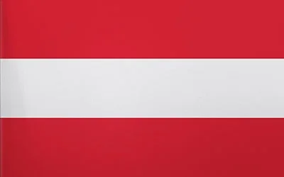 A horizontal red banner with a white center stripe.