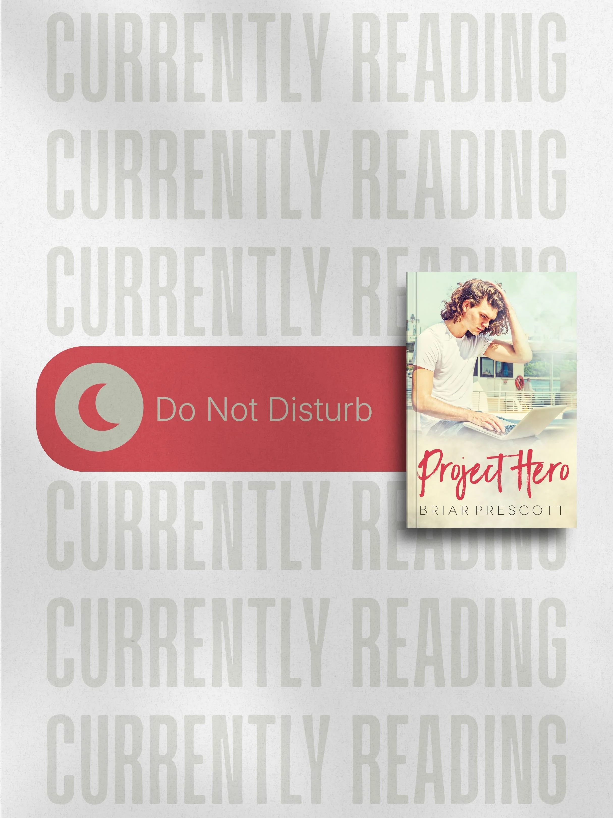 Currently Reading: Project Hero by @briarprescott 📖

I&rsquo;ve loved everything I&rsquo;ve read from Briar, so I thought it was finally time to dive into their backlist 🙂&zwj;↕️

ALSO - I decided to try my hand at making ✨ free sharable and custom