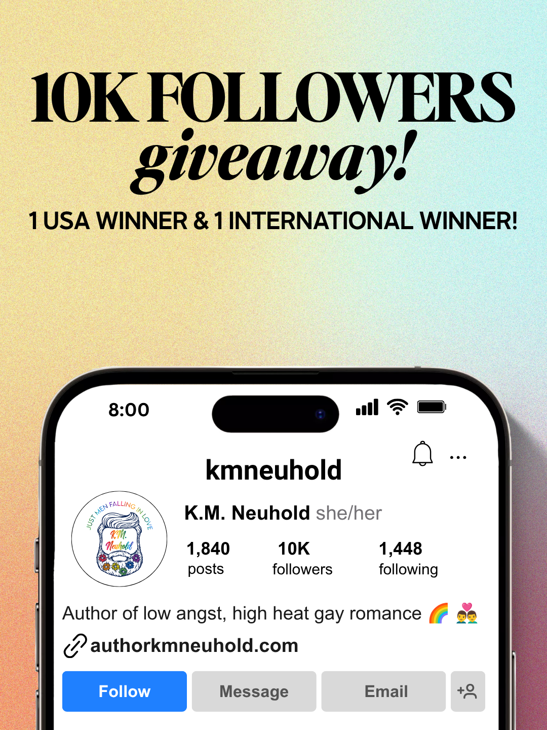 Giveaway Graphic | K.M. Neuhold