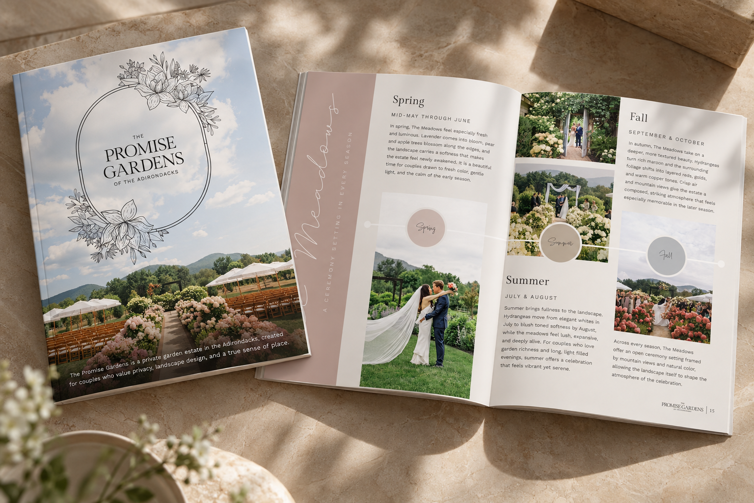 Promise Gardens of the Adirondacks | Digital & Print Publication Design