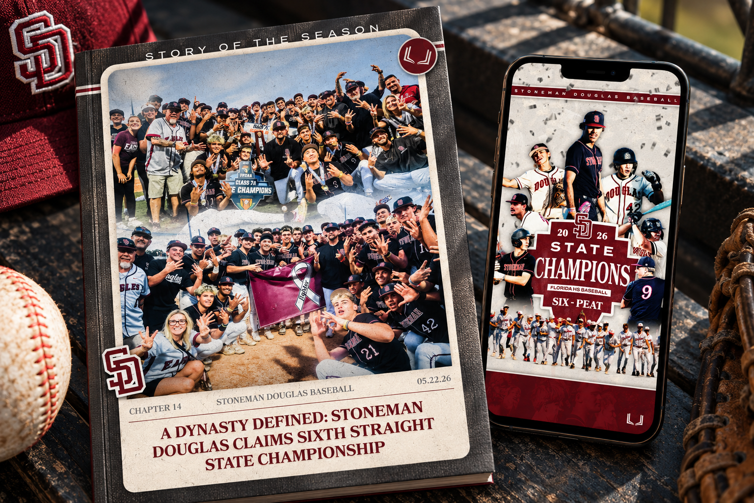 Stoneman Douglas Baseball | Digital & Print Publication Design