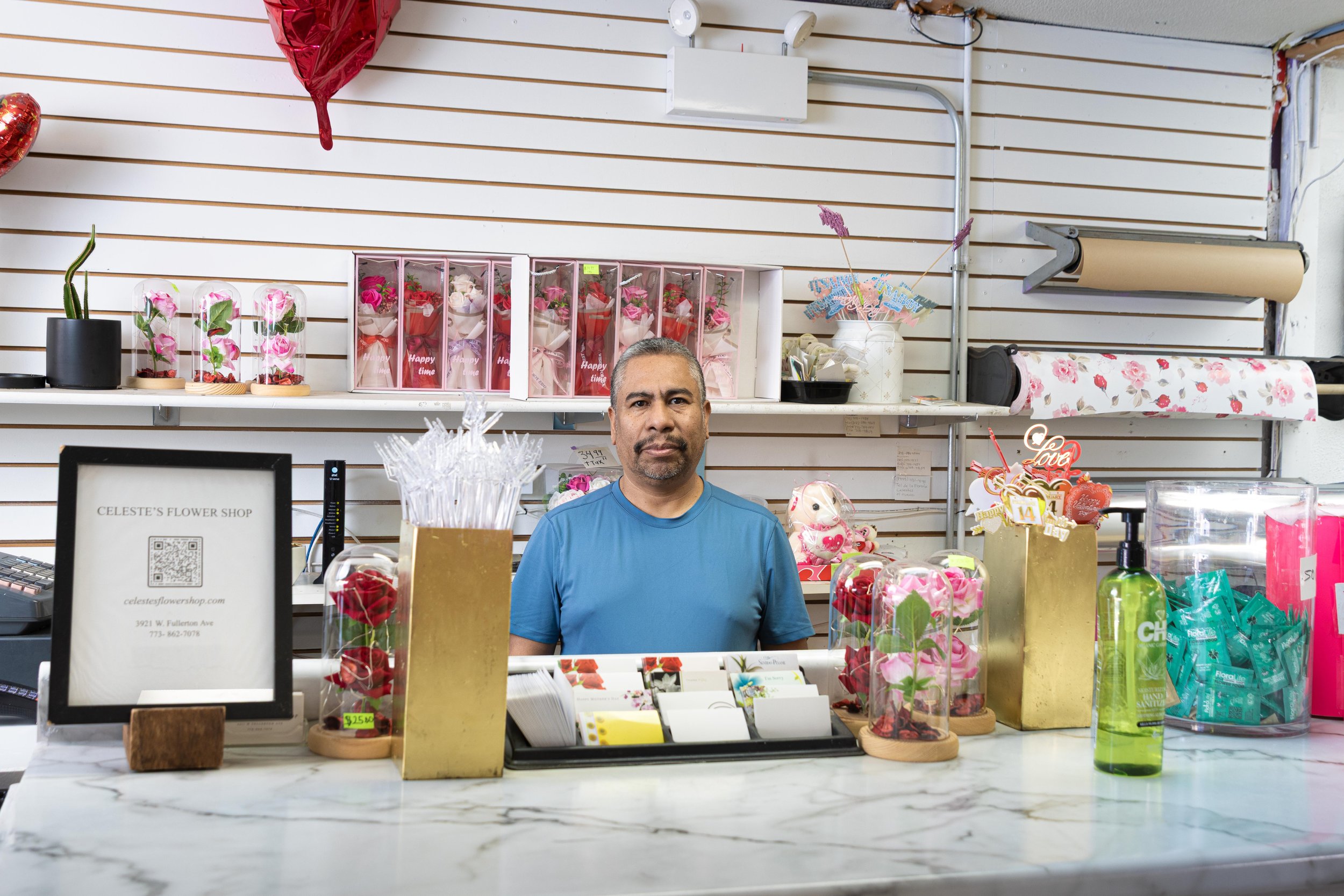 Ricardo, Celeste’s Flower Shop, Chicago (Logan Square).