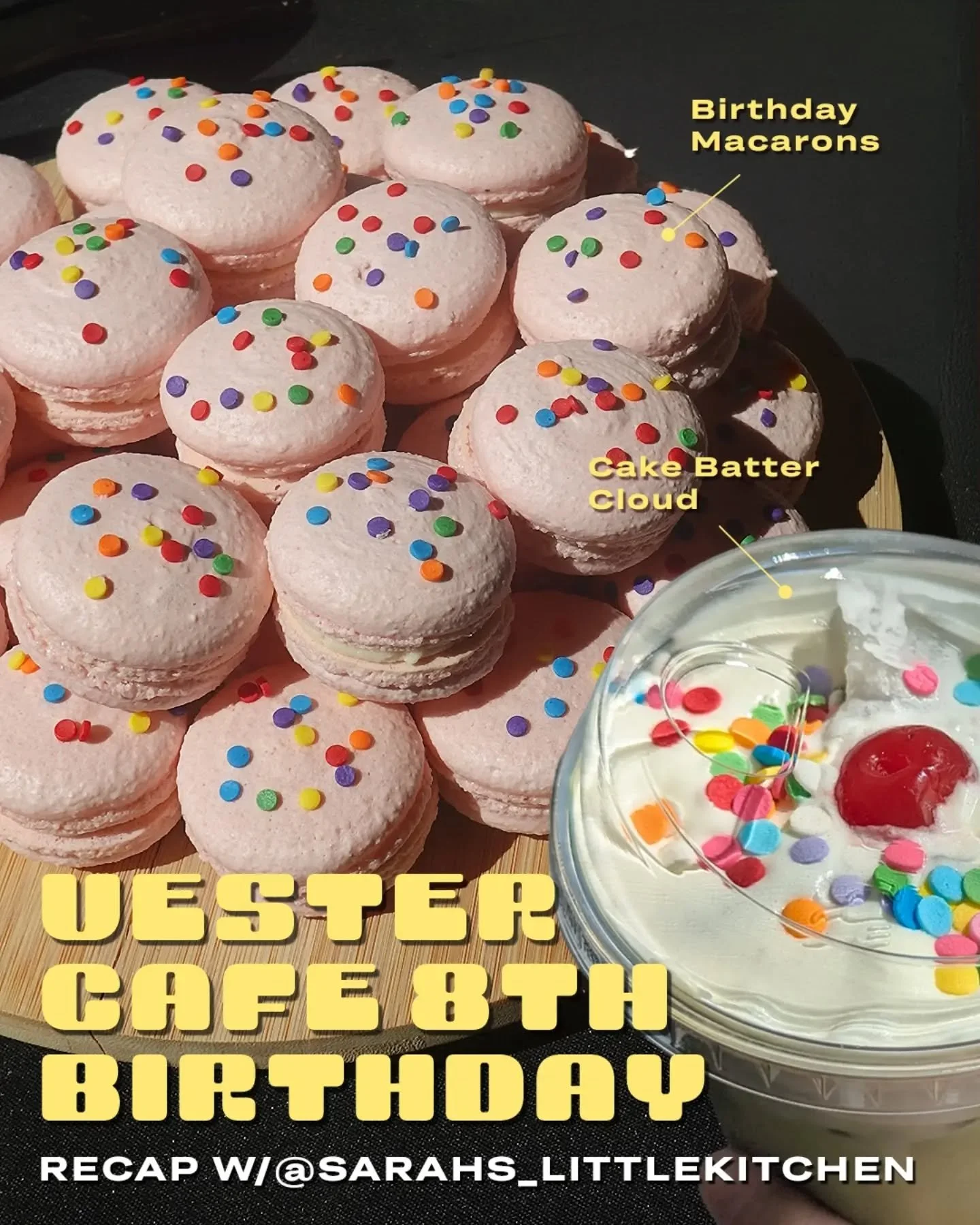 @vestercafe 8th Birthday Celebration Recap 🎂✨ w/@sarahs_littlekitchen

Last week was Vester&rsquo;s 8th Birthday (congrats to @theofficialnicoleliu and their team) and to celebrate, they partnered with baker Sarah of @sarahs_littlekitchen who create