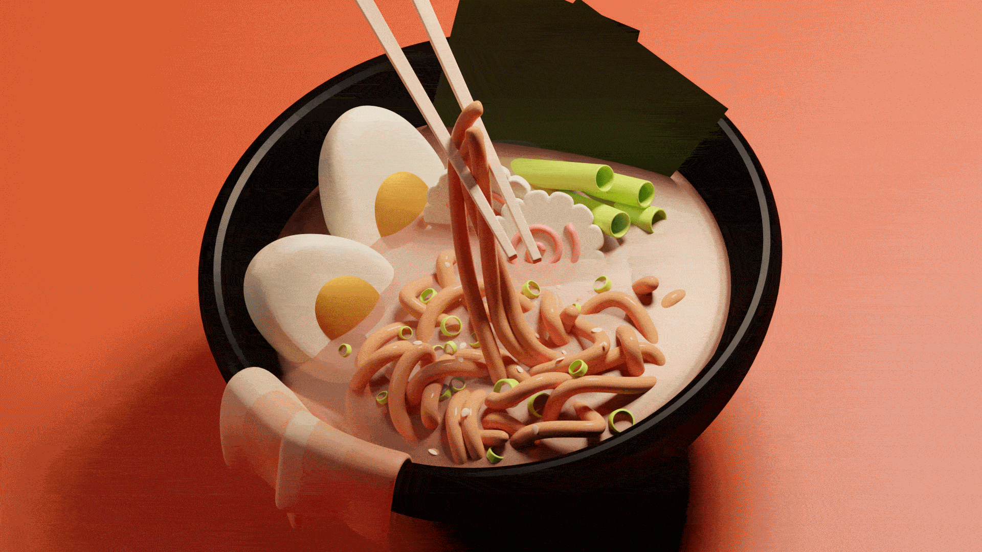 Bowl of Hot Ramen (Blender)