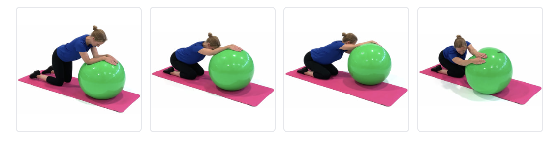 Lumbar flexion with rotation