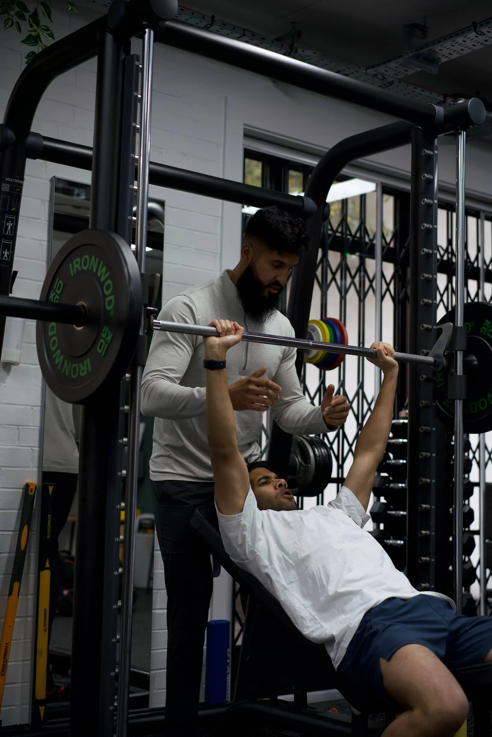 Bench press in our private gym