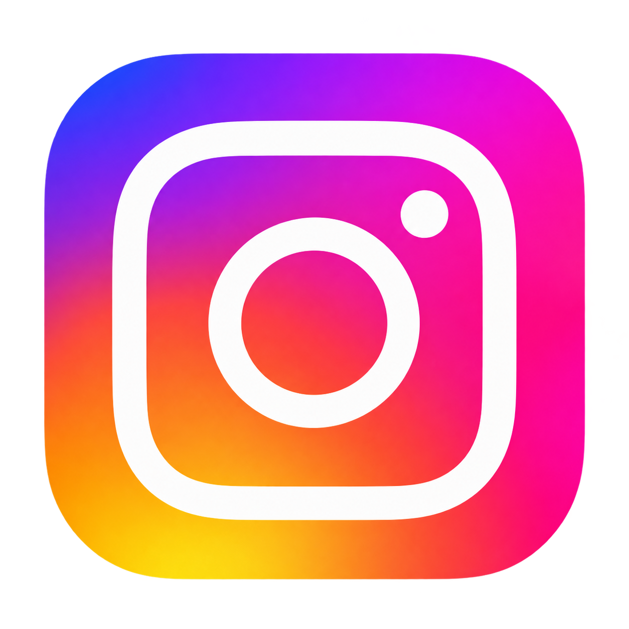 Icon of the Instagram logo with a colorful gradient background.