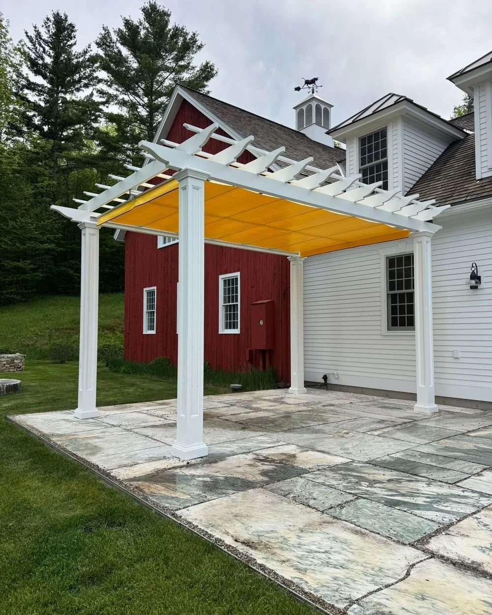 📍Dorset, VT - We gave this old patio a new life!

We brought this marble patio back with a full reconditioning, finished it off with clean aluminum edging, and topped it with a premium pergola for a space that&rsquo;s ready to enjoy. Solid prep and 