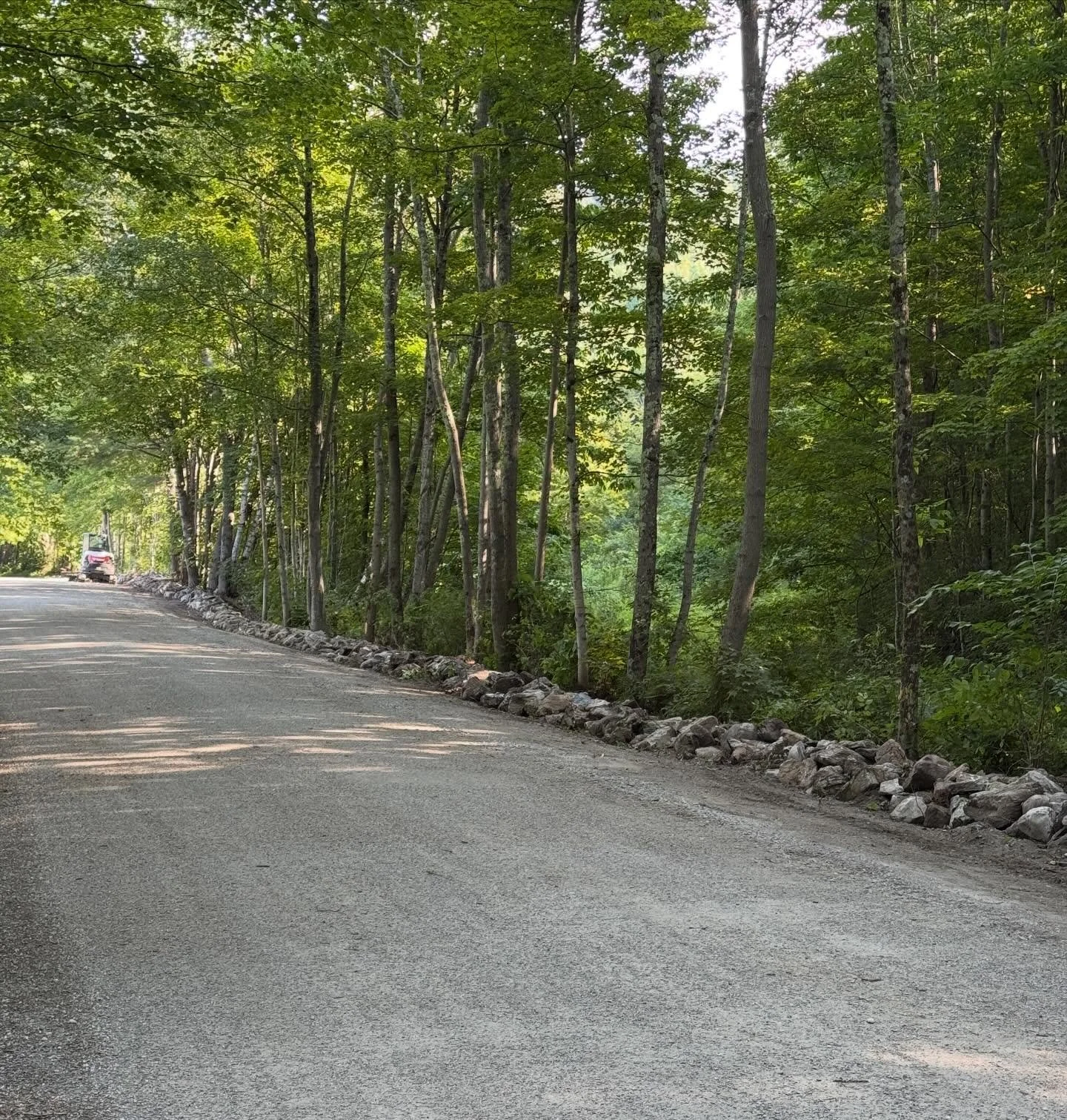 📍Dorset, VT - Here we resurrected an old rock wall that you&rsquo;d barely know was there!