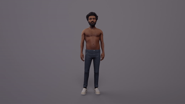 Childish Gambino (Donald Glover) partnered with Google in February 2019 to promote the Google Pixel 3 and its augmented reality Playground (Playmoji) feature. 
