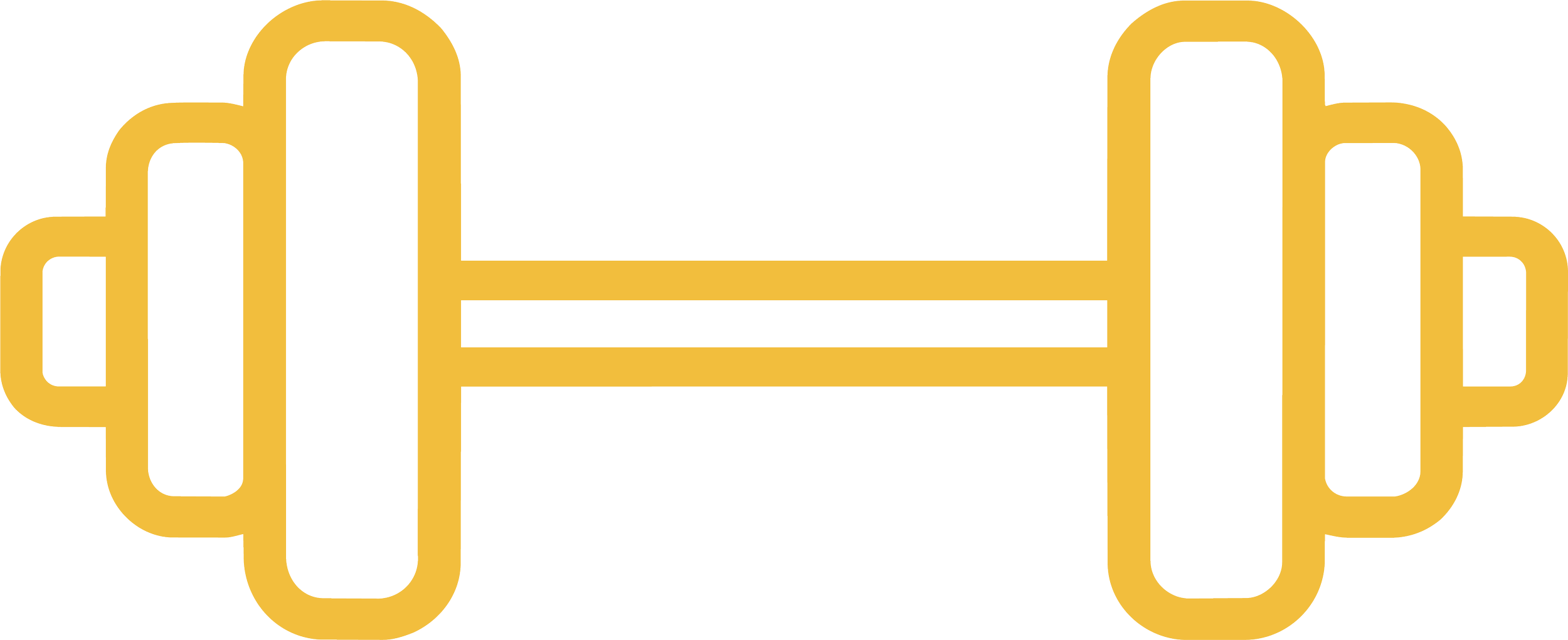 Simplified graphic of an inline electric connector in yellow and black.