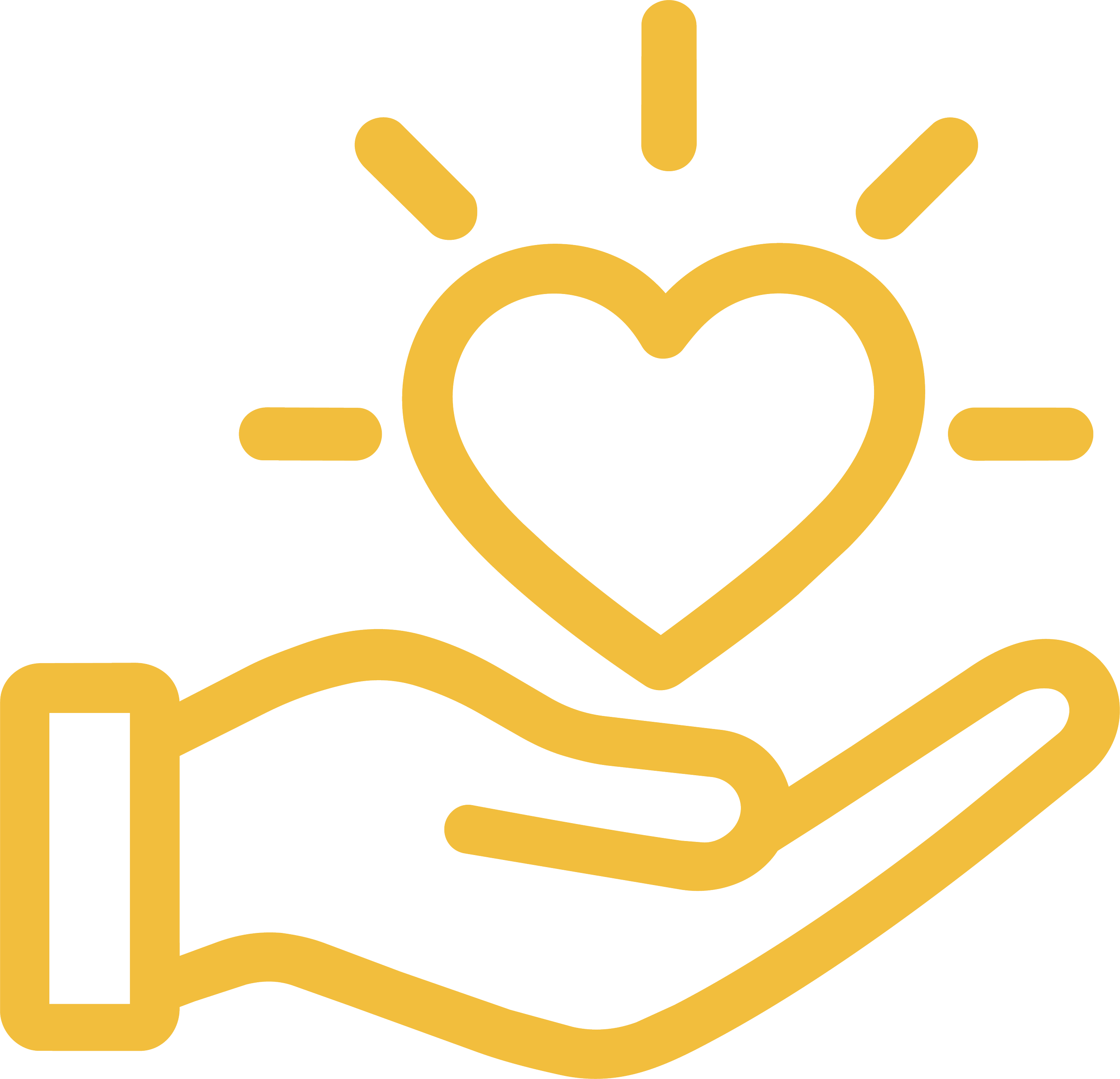 Stylized smiley face in gold with radiating lines on a black background.