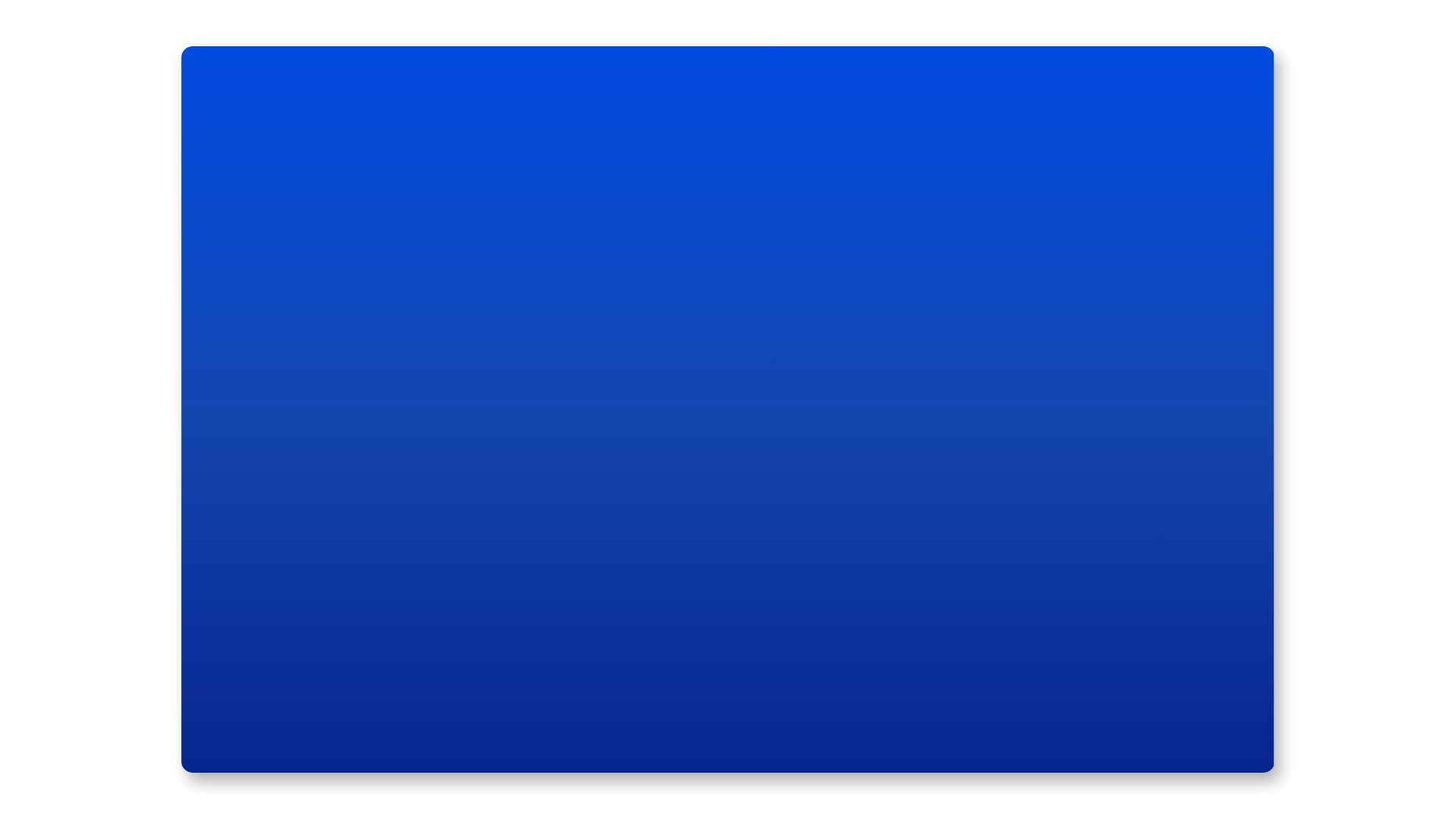 Rectángulo azul con sombreado.
