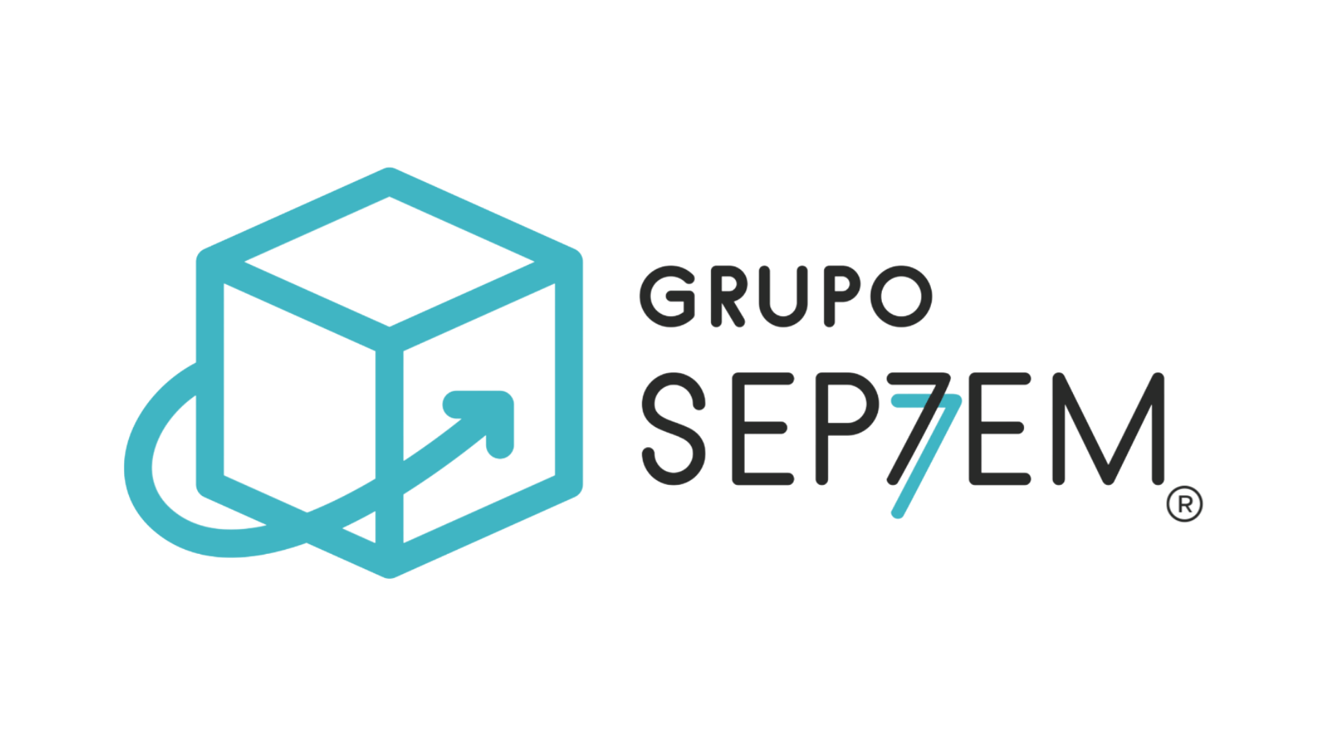 Logotipo del Grupo SEP/EM, que incluye una caja con flechas en forma de reciclaje en azul y texto en español que dice 'Grupo SEP/EM'.