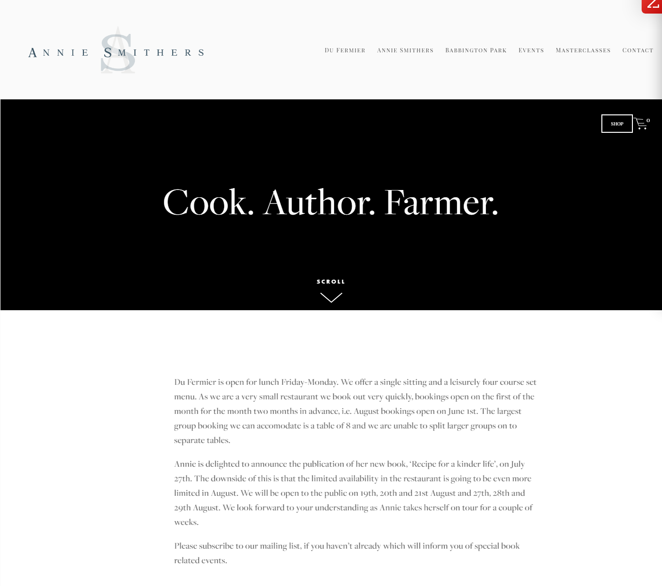 Annie Smithers | Cook Author Farmer
