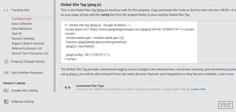 Generating a Google Analytics tracking code and installing it on your site enables you to track your site’s performance and visitors.
