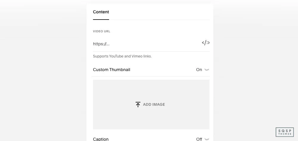 Using custom video thumbnails can reduce your page load and potentially increase your rankings.