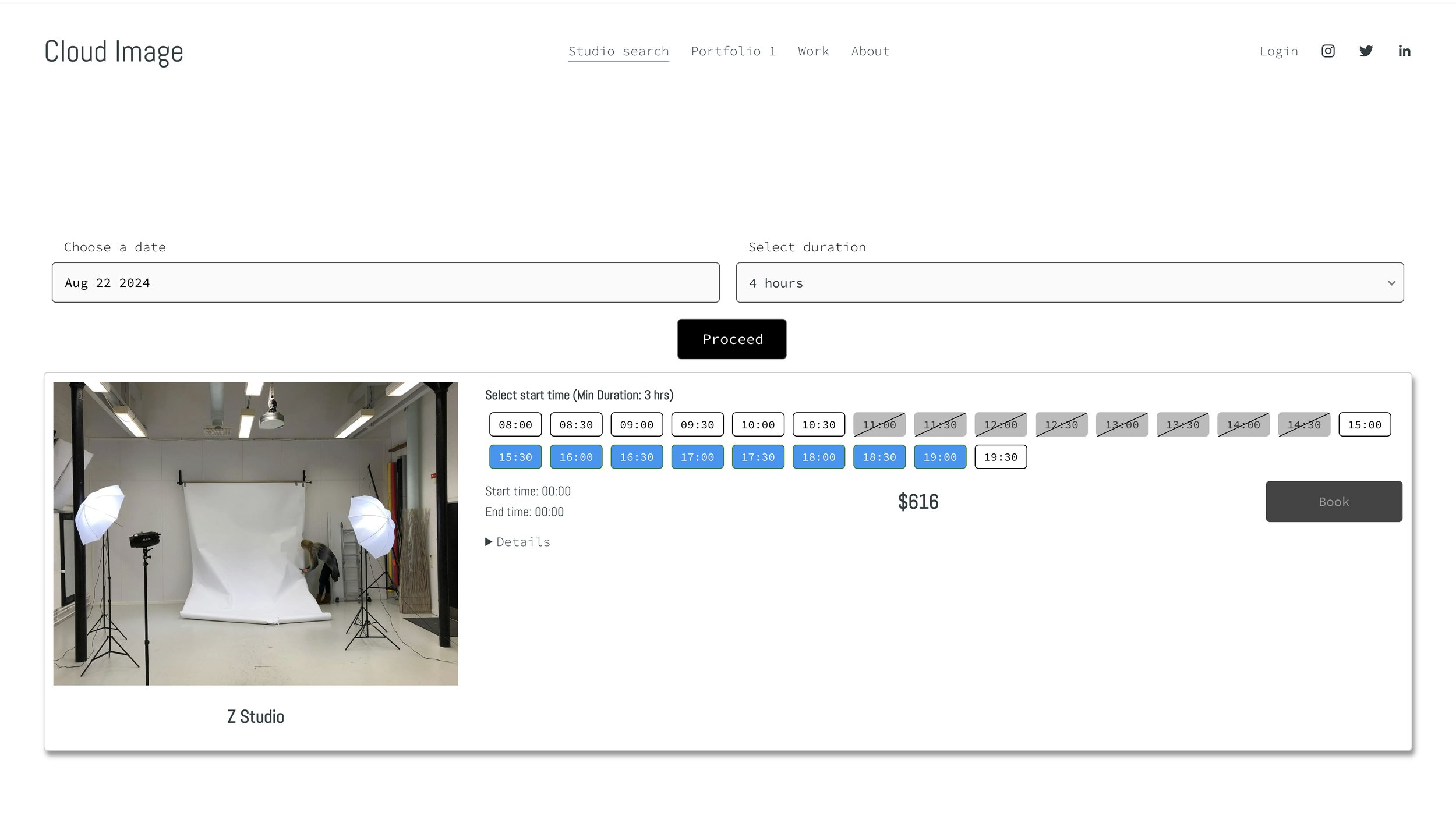 Acuity custom UI example