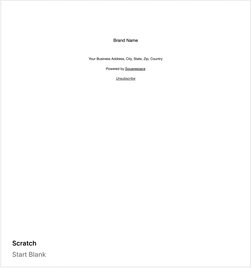 Blank Email Template