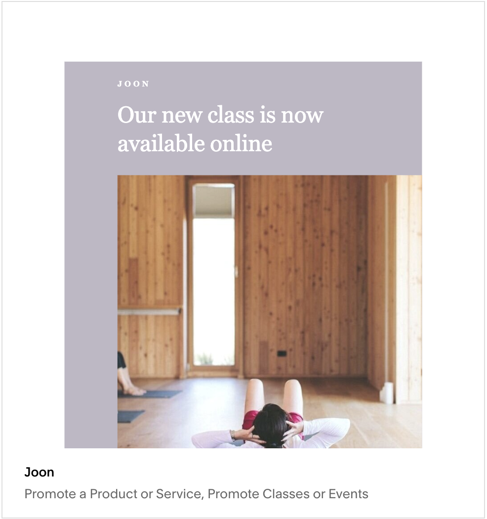 Joon Email Template