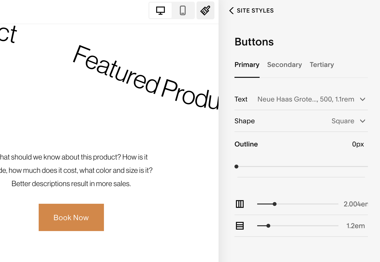 Squarespace Button Styles