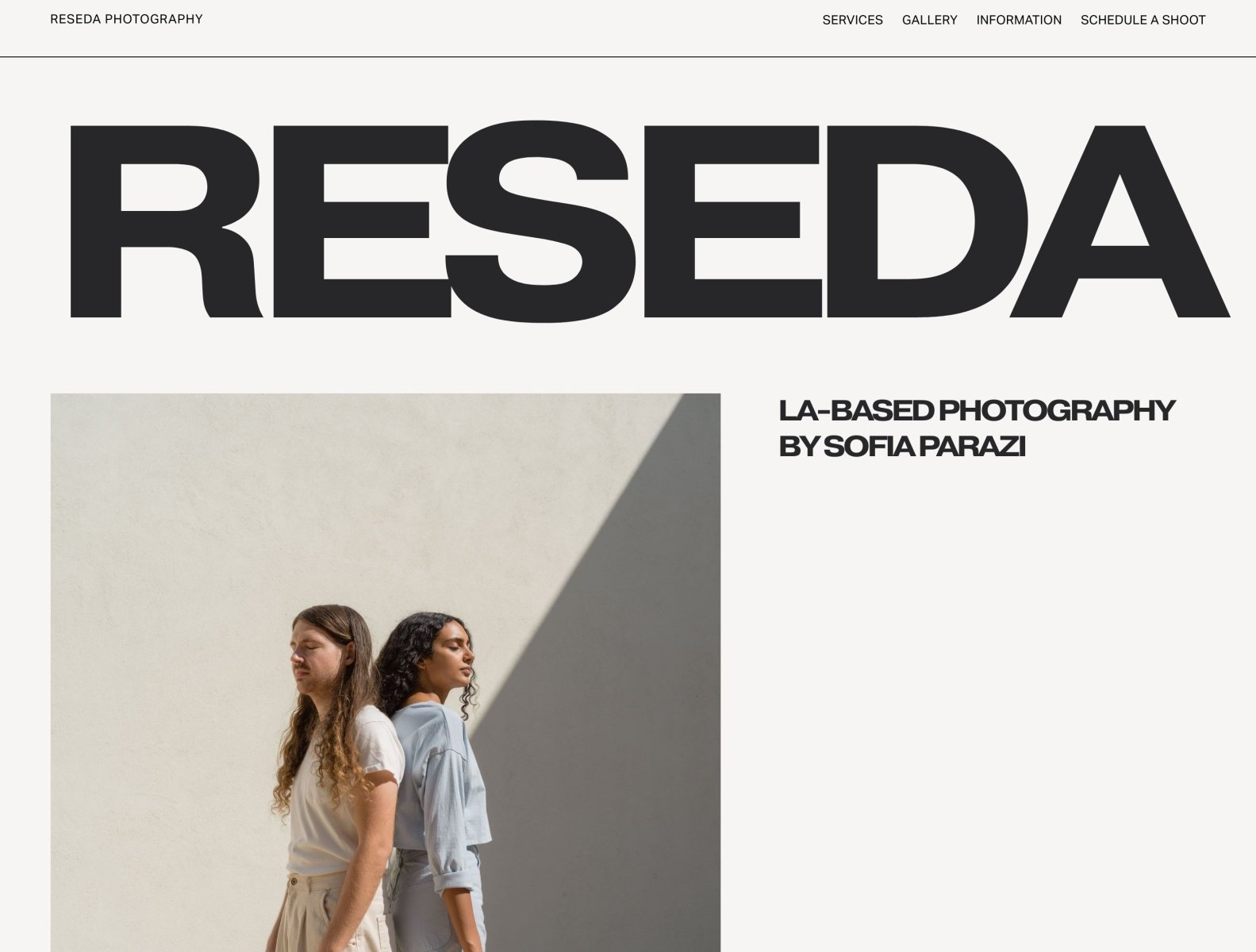 Bold Squarespace Template for Photography