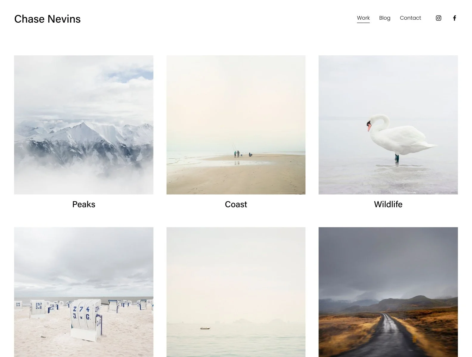 Sleek Squarespace Template for Photography